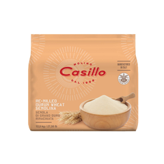 CASILLO REMILLED DURUM WHEAT SEMOLINA VACUUM - ORO 12,5 KG