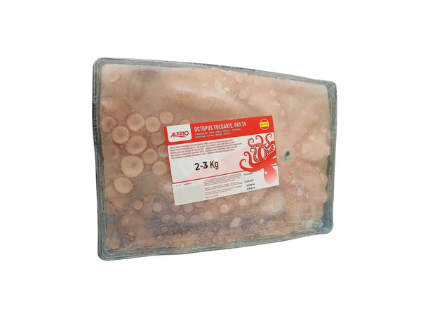 ALFRIO WHOLE OCTOPUS IN TRAY  2-3KG V.W.