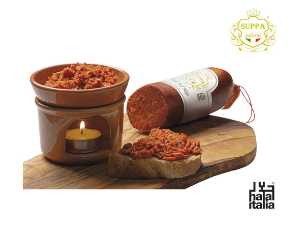 SUPPA PREMIUM ITALIAN SPICY BEEF NDUJA SAUSAGE 0.500GR V.W