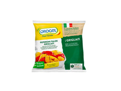 OROGEL FROZEN GRILLED PEPPER HALVES 1KG BAG