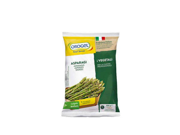 OROGEL FROZEN ASPARAGUS TIPS 17CM 500G BAG