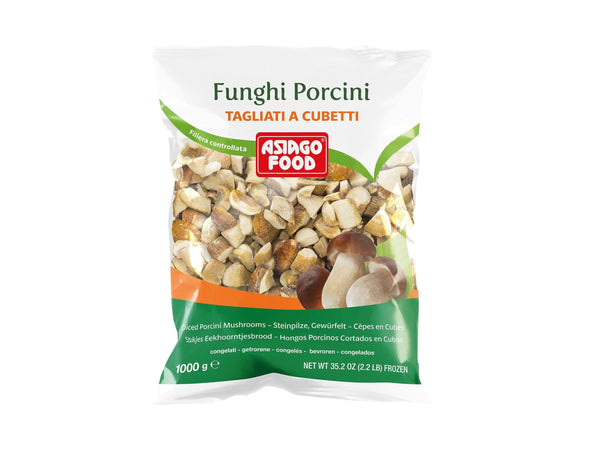 ASIAGO FROZEN DICED PORCINI MUSHROOMS 1KG