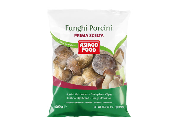 ASIAGO FROZEN WHOLE PORCINI MUSHROOMS  1KG