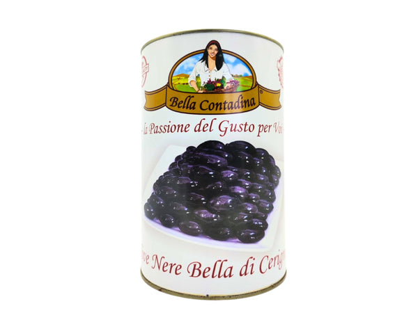 CONTADINA BELLA CERIGNOLA BLACK OLIVES 4250G TIN