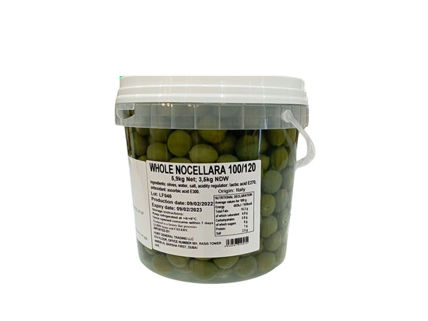 GRANATA WHOLE NOCELLARA 100/120 IN BRINE 3.5KG DRAINED W.