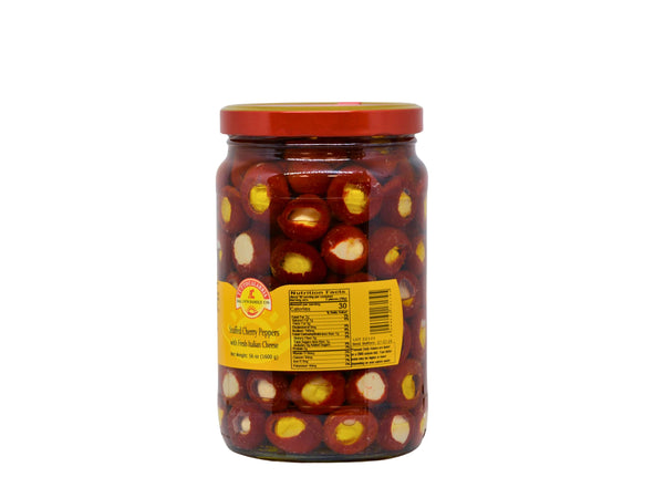 TUTTOCAL CHERRY PEPPERS STUFFED WITH FRESH ITALIAN CHEESE  1600G