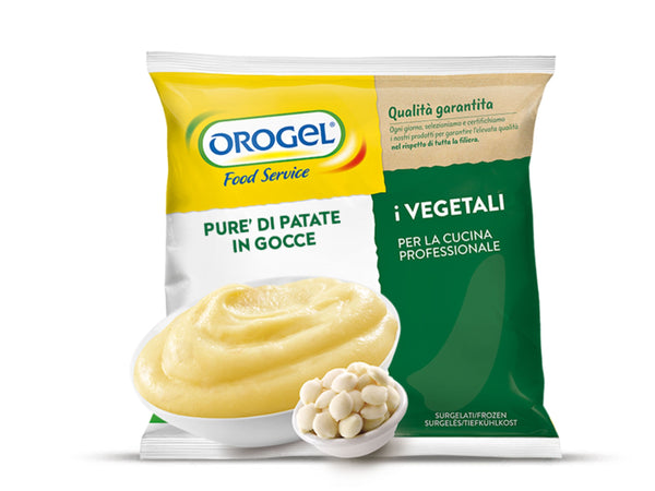 OROGEL FROZEN POTATO PUREE IN DROPS 1KG BAG