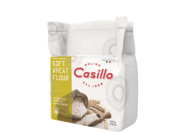 CASILLO SOFT WHEAT TYPE 00 FLOUR FOR PASTA 12,5KG VACUUM BAG